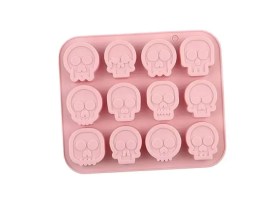 Molde silicona 12 calaveras 